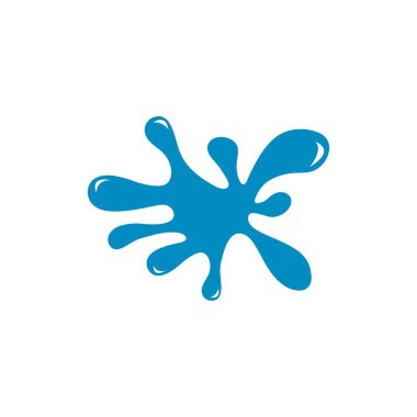 Su Sıçratma logo vektör resimleme tasarımı 