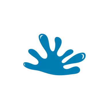 Su Sıçratma logo vektör resimleme tasarımı 