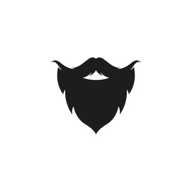 Sakal logo vektör resimleme tasarımı işareti 