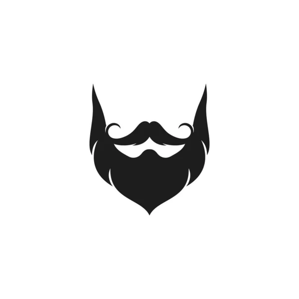 Знак Бороди Логотип Векторні Ілюстрації Дизайну — стоковий вектор