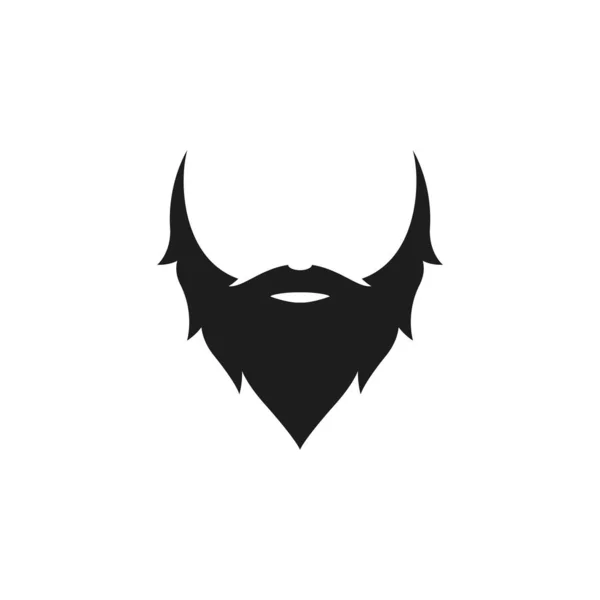 Sign Beard Logo Vector Icon Illustration Design — Stock Vector