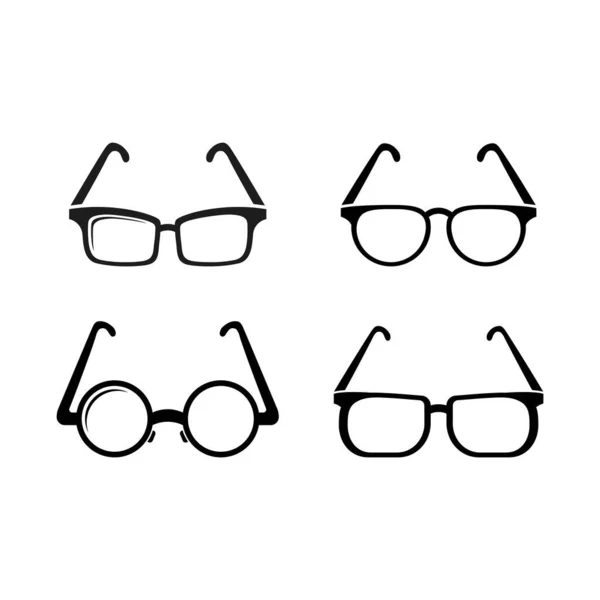 眼镜徽标设计矢量图标 — 图库矢量图片
