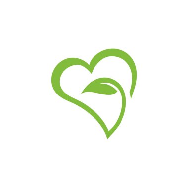 love nature logo vector icon illustration design 