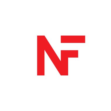 initial nf letter logo vector icon illustration design 