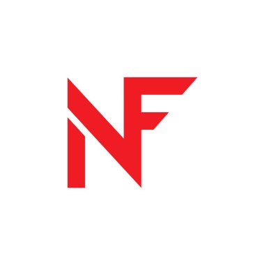 initial nf letter logo vector icon illustration design 
