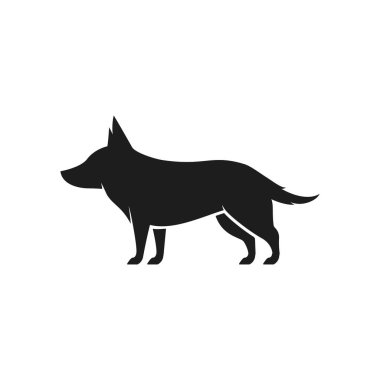 dog logo vector icon illustration design 
