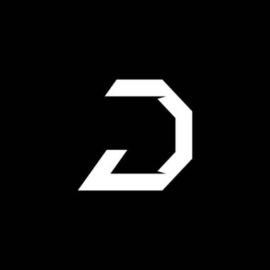 İlk harf d ile ok profesyonel logo vektör çizimi tasarımı 