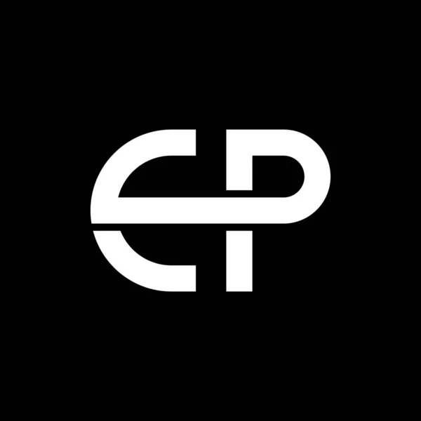 Carta Logotipo Inicial Ícone Vetor Design Ilustração — Vetor de Stock