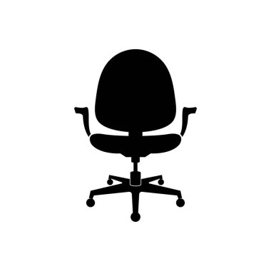 Ofis sandalyesinin basit logo vektör resimleme dizaynı 