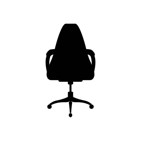 Ensemble Chaise Bureau Logo Simple Icône Vectorielle Illustration Design — Image vectorielle
