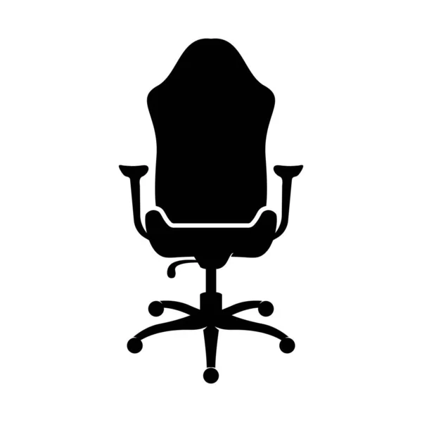 Набор Офисного Стула Простой Дизайн Логотипа Векторной Иконки — стоковый вектор