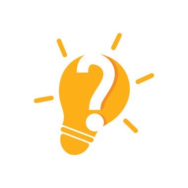 soru işareti logo vektör illüstrasyon tasarımı 