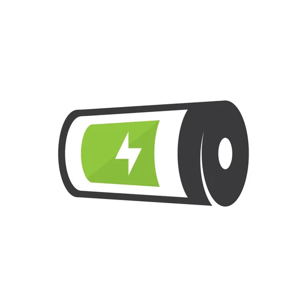 Symbol Electric Battery Logo Icon Illustration Design — Stock Vector