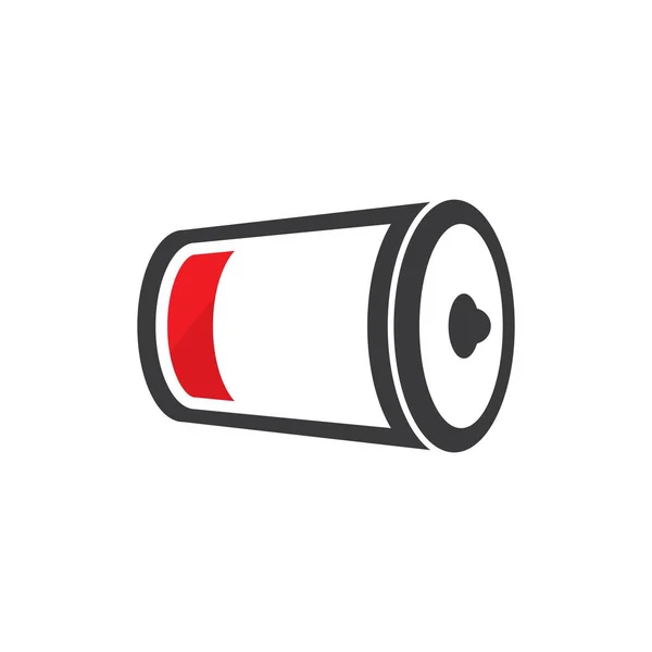 Symbole Batterie Électrique Logo Icône Illustration Conception — Image vectorielle