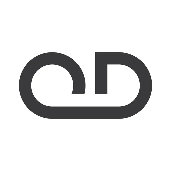 Segno Lettera Logo Vettoriale Icona Illustrazione Design — Vettoriale Stock