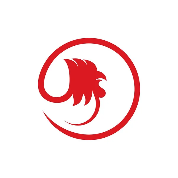 Kakas Sablon Logo Vektoros Illusztráció Design — Stock Vector