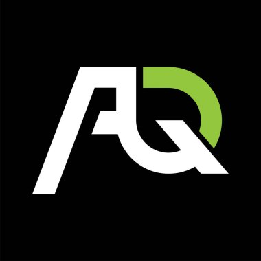 İlk AQ kiralama logo vektör resimleme tasarımı 