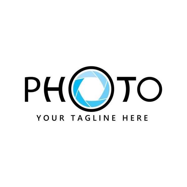 Дизайн векторной иконки логотипа фотографии 