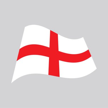 İngiltere bayrağı logo vektör illüstrasyon tasarımı 