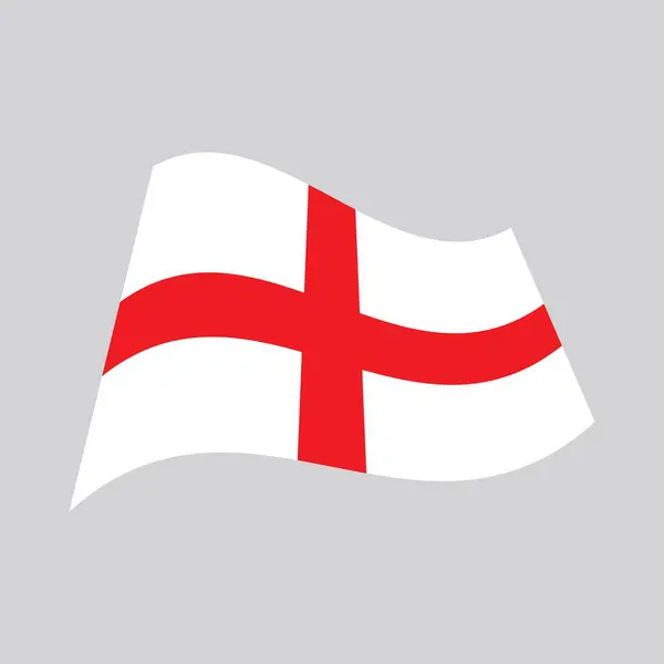 Англійський Прапор Логотип Векторний Дизайн Ілюстрації — стоковий вектор