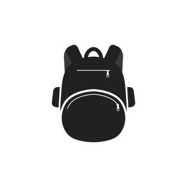 okul çantası logo vektör illüstrasyon tasarımı 