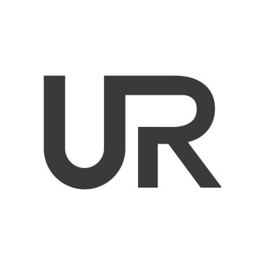 ur harfi logo vektör illüstrasyon tasarımı 