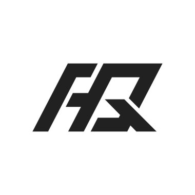 aq harfi logo vektör resimleme dizaynının sembolü 