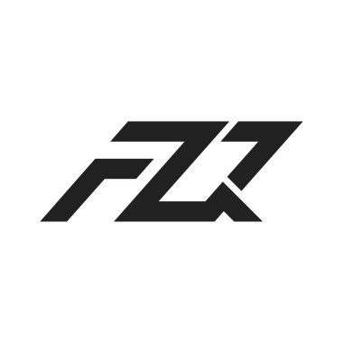 FQ harfi logo ikonu vektör illüstrasyon tasarımı 