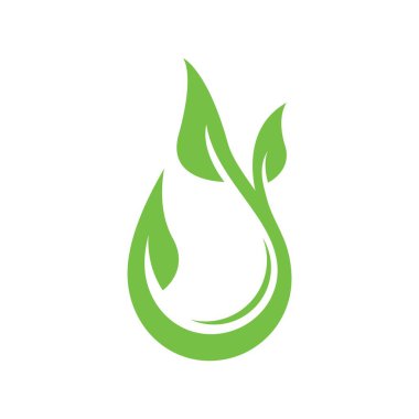 su doğası logo vektör illüstrasyon tasarımı 