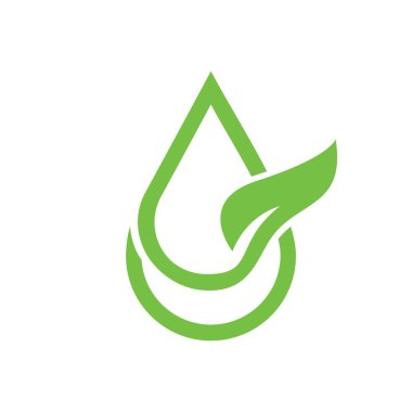 su doğası logo vektör illüstrasyon tasarımı 