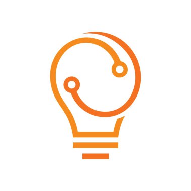 Ampul logosu şablon vektör resimleme tasarımı 