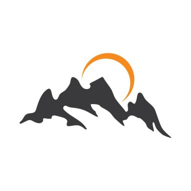 Yüksek Dağ simgesi Logo İş Şablonu Vektörü