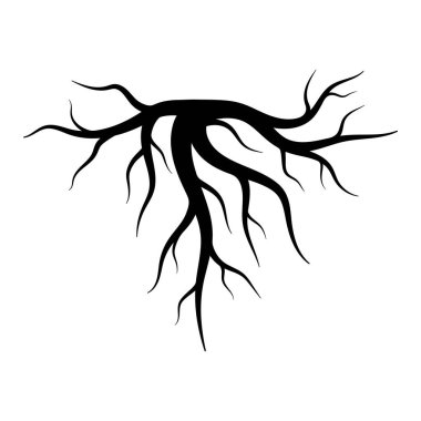 Kök vektör illüstrasyon şablon tasarımı, basit illüstrasyon tasarımı 