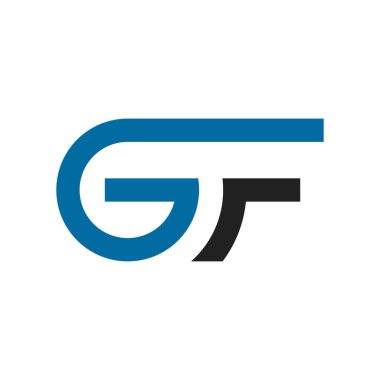 gf harfi logo vektör illüstrasyon tasarımı 