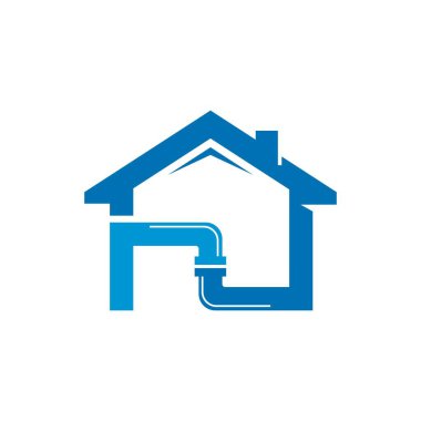 Tesisat logosu vektör resimleme tasarımı 