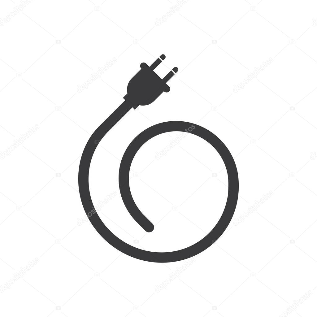 Electrical wire logo icon design. sign of wire logo icon,  wire icon illustration design.