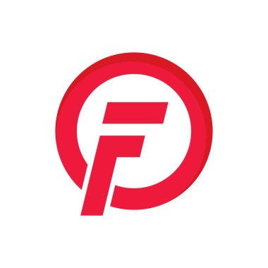 F logo vektör resimleme tasarımı.