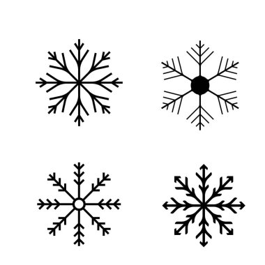 Kar logosu basit vektör illüstrasyon tasarımı işareti 