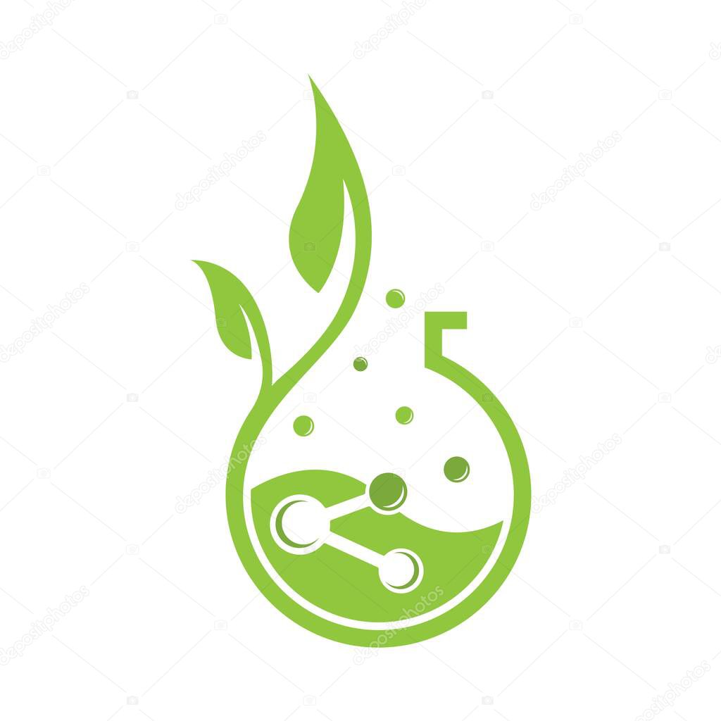 Biotech, bio technology logo vector icon illustration design