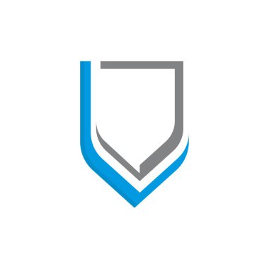 soyut kalkan logo vektör resimleme dizaynının işareti 