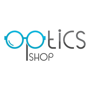 optik mağaza logo vektör illüstrasyon tasarımı 