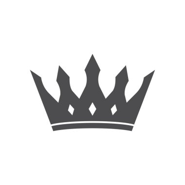 taç minimalist logo vektör resimleme tasarımı işareti 