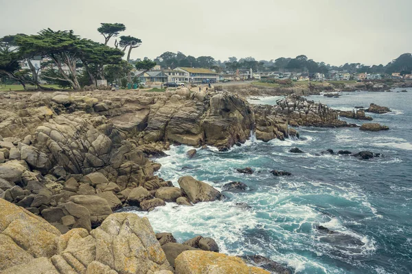 Monterey Californië Verenigde Staten Oktober 2022 Lovers Point Park Strand — Stockfoto