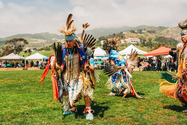 Malibú California Abril 2023 Día Chumash Pow Wow Reunión Intertribal —  Fotos de Stock