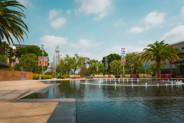 美国加利福尼亚州洛杉矶 2023年4月25日 洛杉矶大公园位于市中心 从音乐中心延伸到市政厅 — 图库照片