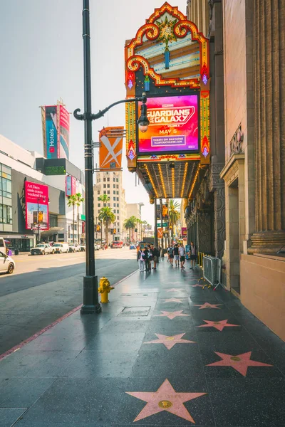Los Ángeles California Abril 2023 Paseo Fama Hollywood Con Los — Foto de Stock
