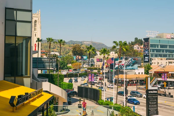 Los Angeles Kalifornie Usa Dubna2023 Slavná Hollywoodská Cedule Hollywoodských Kopcích — Stock fotografie