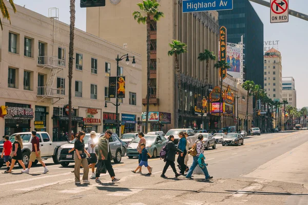 Hollywood Californie États Unis Avril 2023 Scène Rue Intersection Entre — Photo
