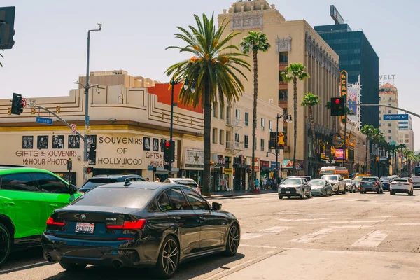 Hollywood Kalifornien Usa April 2023 Straßenszene Die Kreuzung Von Hollywood — Stockfoto