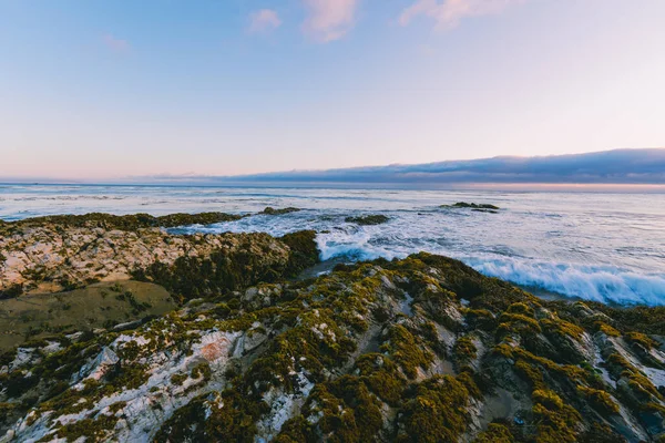 Скелясте Узбережжя Заході Сонця Центральне Узбережжя Каліфорнії — стокове фото